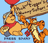 Pooh and Tigger's Hunny Safari (USA) Title Screen